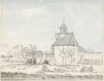 Hougoumont ruiner Syv plader af Waterloo og dens omgivelser (serietitel) af Anonymous