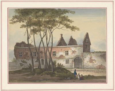 Ruin af gården Le Caillou Syv plader af Waterloo og dens omgivelser (serietitel) af Anonymous