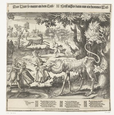 ballade Schreminckel-visning (titel på objekt) Udyret så tyndt på kroppen / Tid intet så kun en from kvinde (titel på objekt) af Anonymous