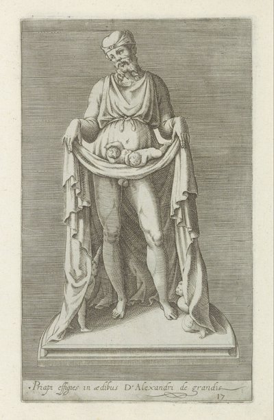 Skulptur af Priapus Afbildninger af Priapus i Alexander den Stores palads (titel på objektet) Antikke skulpturer i Rom (serietitel) Ikoner af de gamle statuer af byen Rom, som ses på offentlige steder (serietitel) af Anonymous