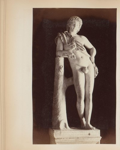Skulptur af den hvilende Satyr i Capitoline-museerne i Rom, Italien af Anonymous