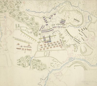 Slagordener ved slaget ved Fontenoy, 1745 af Anonymous