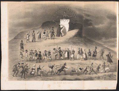 Tegnefilm i Leiden studenteralmanak, 1854 The Core of the Nation (titel på objekt) af Anonymous