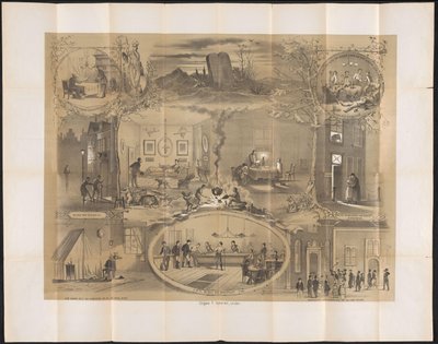 Tegnefilm i Leiden studenteralmanak, 1873 af Anonymous
