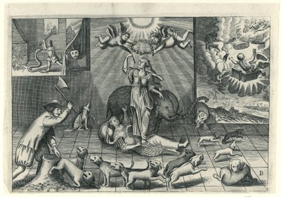 Tegnefilm af englænderne, 1673 af Anonymous