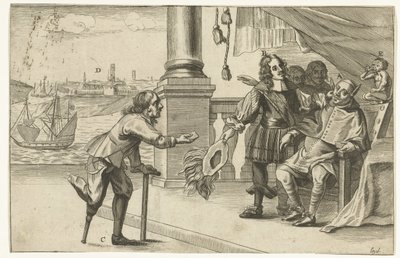 Tegneserie af det mislykkede angreb på Oostende, 1658 Dialogue of Ostenden (titel på objekt) af Anonymous
