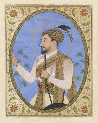 Sultan Mohammed Adil Shah Portretminiatuur af Sultan Muhammad Adil Shah van Bijapur af Anonymous