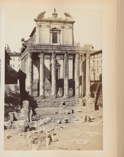 Antoninus og Faustinas tempel ved Forum Romanum i Rom, Italien af Anonymous