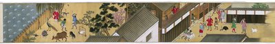 te t rading post st a t dejima Makimono Nagasaki af Anonymous