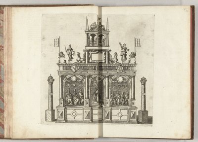 Scene med kejser Karl V, 1594 af Anonymous