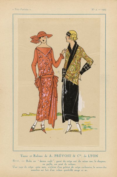 Very Parisian, 1923, nr. 2: Fabrics and Ribbons af A. PRÉVOST & CIE ... af Anonymous