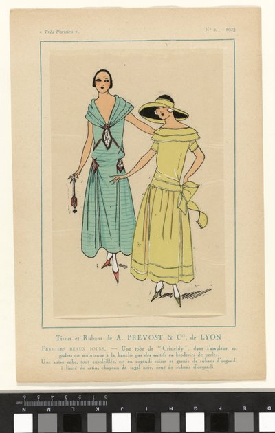 Very Parisian, 1923, nr. 2: Fabrics and Ribbons af A. PRÉVOST & Cie. fra Lyon... af Anonymous