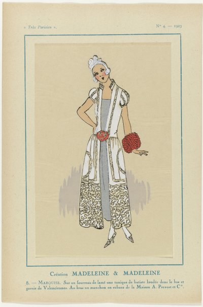 Meget parisisk, 1923, nr. 4: 8. - MARQUISE. På en skede... af Anonymous