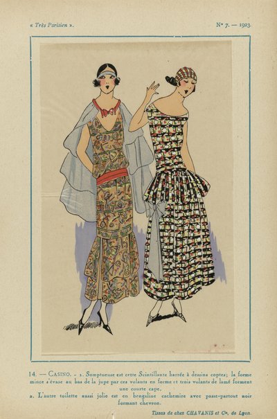Meget parisisk, 1923, nr. 7: 14.- CASINO. / 1. Overdådig er denne funklende... af Anonymous