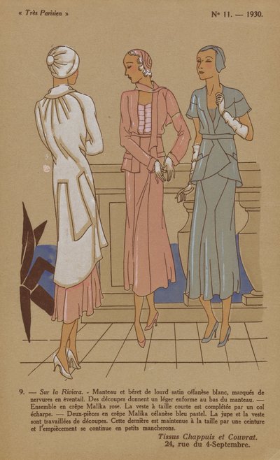 Meget parisisk, 1930, nr. 11: 9. - På Rivieraen... af Anonymous