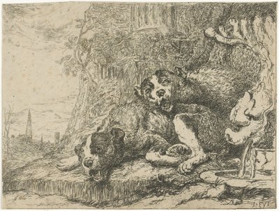 To liggende hunde Hunde (serietitel) af Anonymous