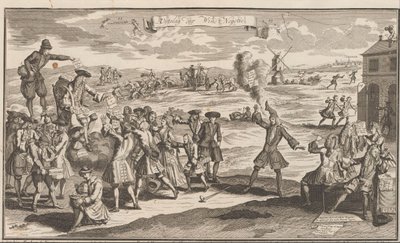 Resultatet af vindhandelen, 1720 Uytslag der Wind Negotie (titel på objekt) The Great Scene of Folly (serietitel) af Anonymous