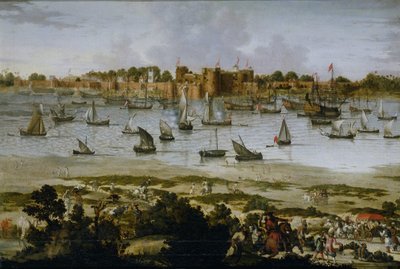 Udsigt over havnen i Sūrat (Gujarāt) af Anonymous
