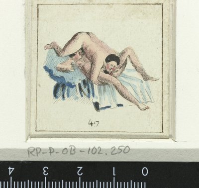 Et par elsker, manden er vendt over på kvinden Eight Erotic Scene (serietitel) af Anonymous