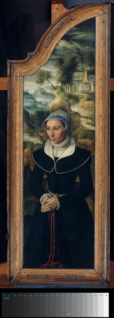 Vinge af en Triptykon med Portræt af Elisabeth Canneel af Anonymous