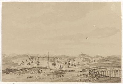 Sandudgravning i klitterne nær Haag, 1846 af Anonymous