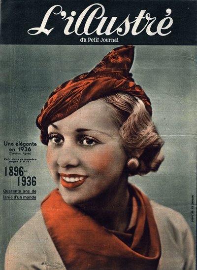 1896-1936: fyrre år af en verdens liv. Portræt af en elegant kvinde fra 1936. I “” L