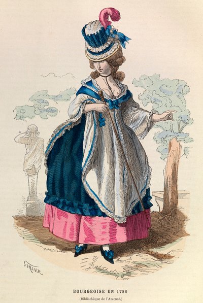 En bourgeois i 1780 - privat samling af Anonymous Anonymous