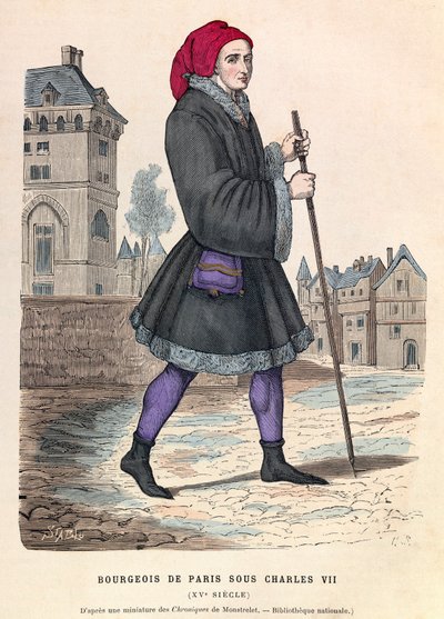 En bourgeois i Paris under kong Charles VII - Borgerlig parisisk mand under Charles VII