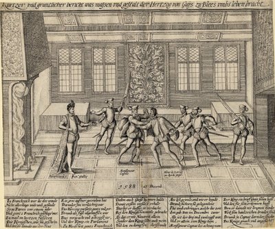 "" Mordet på hertugen af ​​Guise (Henry I af Lorraine, kendt som Balafre) af Anonymous Anonymous
