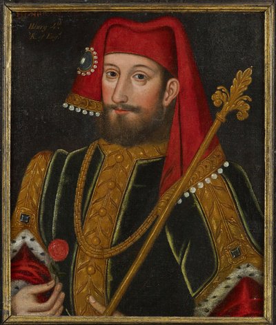 Barok: Kong Henrik IV af England (1367-1413), Anonym, ca. 1600. Olie på træ, 50,5x43. Privat samling af Anonymous Anonymous