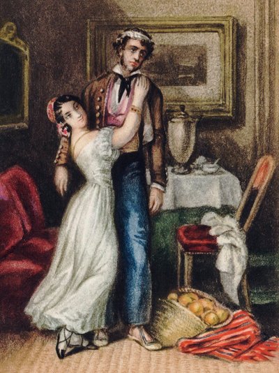 Carmen, af Merimee, Prosper (1803-1870). Farvelitografi af Anonymous Anonymous