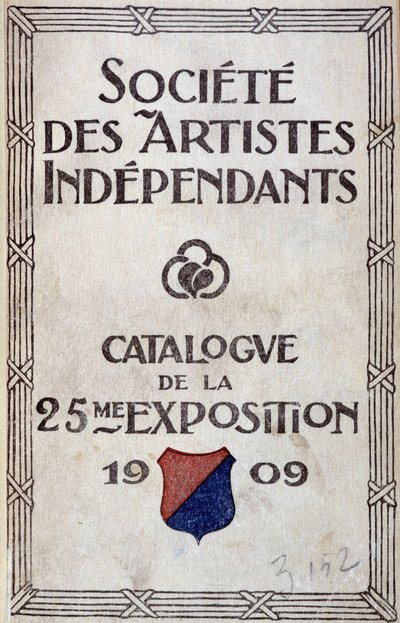 Katalogomslag til udstillingen af Society of Independent Artists af Anonymous Anonymous