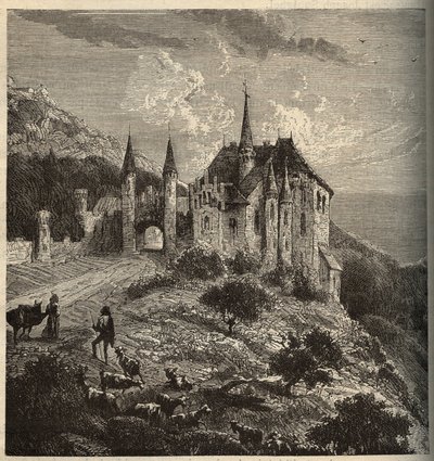 Chateau du Montet - Vandoeuvre-les-Nancy - Lorraine - gravering i "" PATRIE" - PECTUREQUIREQUE BESKRIVELSE AF FRANKRIG I 6 BIND AF LUCIEN HUARD - slutningen af ​​1800-tallet af Anonymous Anonymous