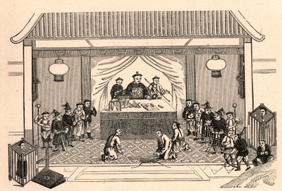 Kristen forfølgelse: forberedelser til martyrdøden for den franske missionærpræst Augustus Chapdelaine (1814-1856) i Sy-lin-hien (Sy lin hien) i Kina den 27. februar af Anonymous Anonymous