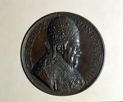 Klemens X (1590 - 1676). Bronze medalje. , Milano af Anonymous Anonymous
