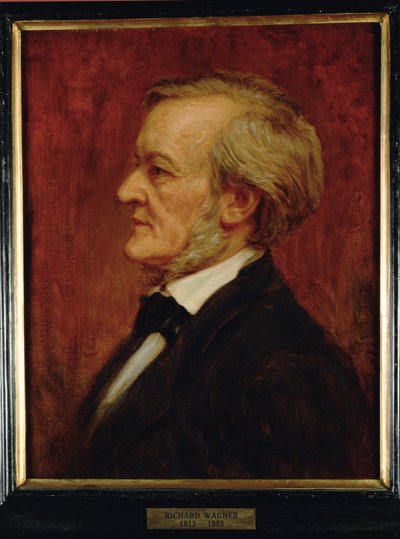 Komponisten Richard Wagner ... (maleri på lærred) af Anonymous Anonymous