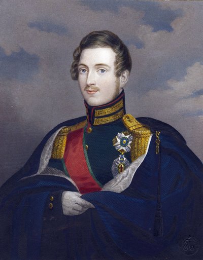 Constantin Pavlovitch, grand-duc de Russie eller Constantin Pavlovitch Romanov - Storhertug Constantine Pavlovich af Rusland (1779-1831) - Anonym - 1825 - Kobberstik, akvarel - 15,8x12,6 - Privat samling af Anonymous Anonymous