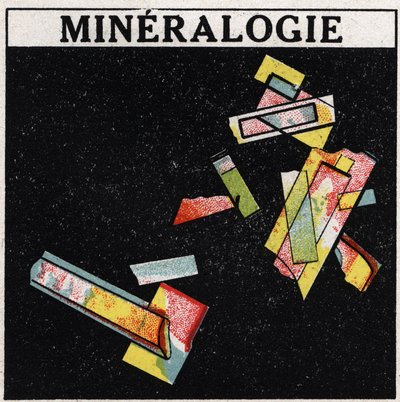 Dobbelt brydning: mineralogi. Anonym illustration af 1925. Privat samling. af Anonymous Anonymous