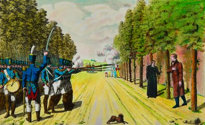 Henrettelse af hertugen af Enghien (Louis Antoine de Bourbon Conde af Anonymous Anonymous