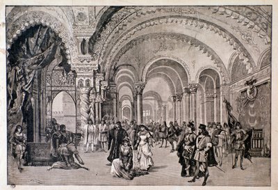 Første opførelse af Otello, opera af Giuseppe Verdi i Teatro alla scala af Anonymous Anonymous
