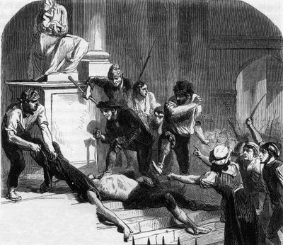 Franske revolution - massakrer på La Glaciere, Avignon - Mordet på Lescuyer af Anonymous Anonymous