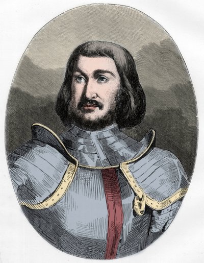 Gilles de Laval, Lord of Rais (1404-1440) - Portræt af Gilles de Rais (Retz ou Rays) (1404-1440), våbenkammerat af Jeanne d