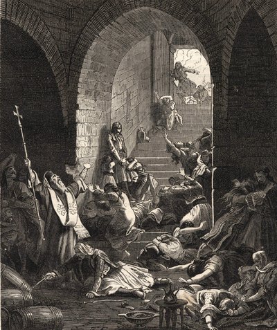 Grækenlands uafhængighedskrig. Capture of Missolonghi af Ibrahim Pasha, 25. april af Anonymous Anonymous