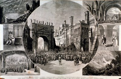Illustration til Francesca da Rimini, værk af Ambroise Thomas af Anonymous Anonymous