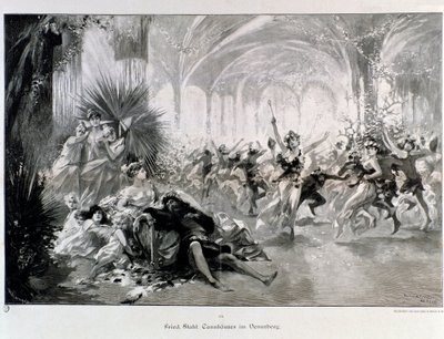 Illustration til Tannhauser af Wagner af Anonymous Anonymous