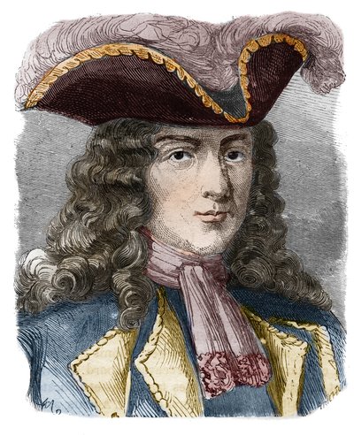 Jean-Bernard Louis de Saint Jean, Baron de Pointis (1645-1707), fransk admiral og kaper. Indgravering af det 19. århundrede. Privat samling. af Anonymous Anonymous