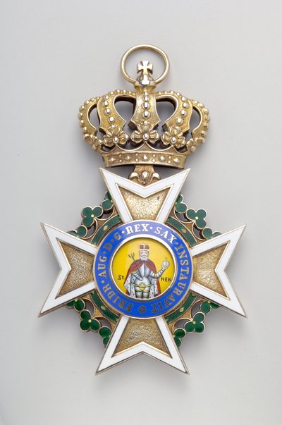 Kongeriget Sachsen - Sankt Henriks militærorden: insignier af det store kors - 1736-1918 af Anonymous Anonymous