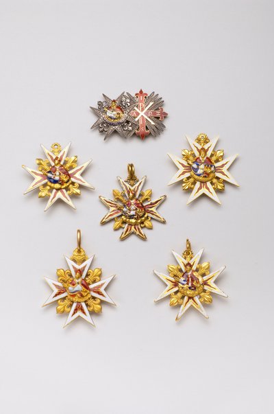 Kingdom of the Two Sicilies (Two Sicilies) - Saint January Order - High: juvel sammensat af en plade af Saint January Order og en plade af den Constantine Order of Saint George af Anonymous Anonymous