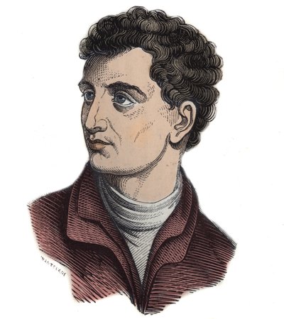 LEONE BATTISTA ALBERTI (1404-1472). Italiensk matematiker, arkitekt, maler og forfatter. Gravering - af Anonymous Anonymous