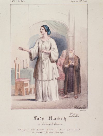 Lady Macbeth karakter i Macbeth, opera af Giuseppe Verdi af Anonymous Anonymous
